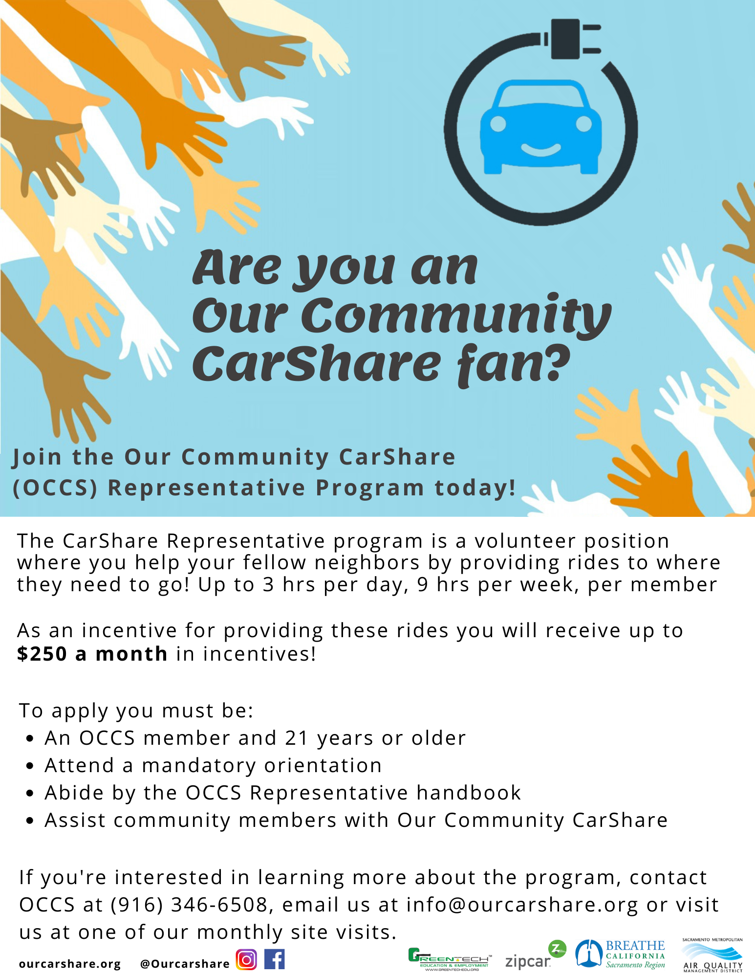 Request for OurCarshare representatives