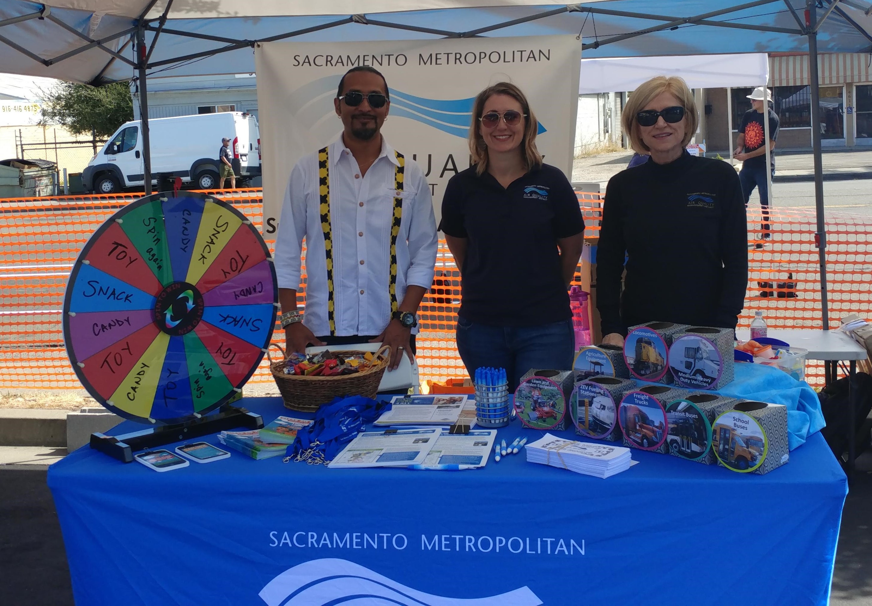 Sac Metro District staff at Back to the Blvd. 